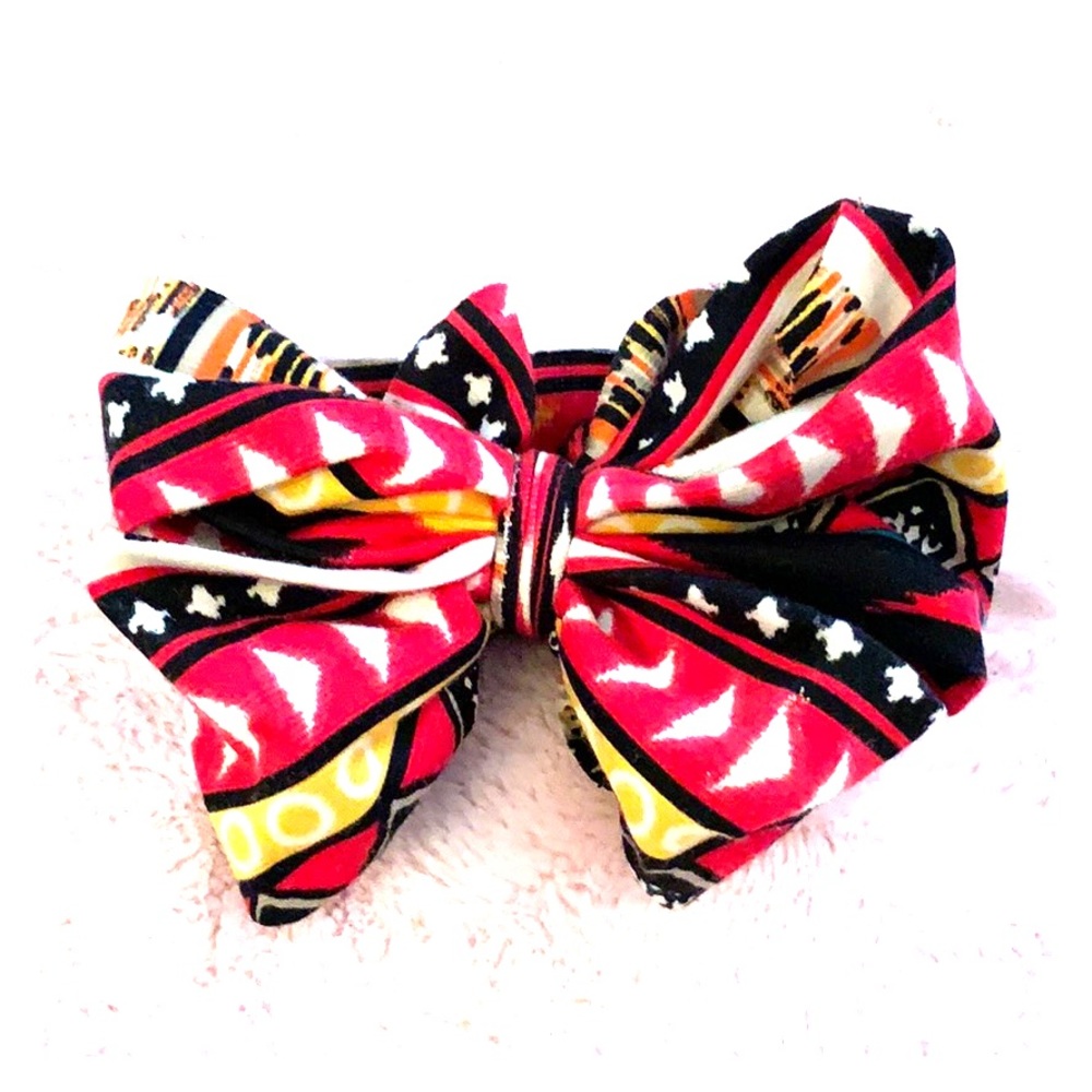 Tribal print Messy Bow Headband 0-24m